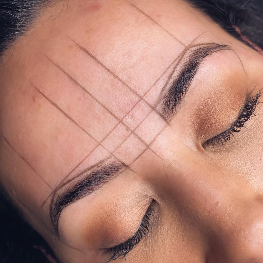 Microblading eyebrow permanent makeup results at 33 Tanning and Micro Spa